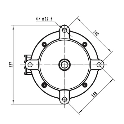 7000W Traction Motor, PMDC Brushless Motor TR155B